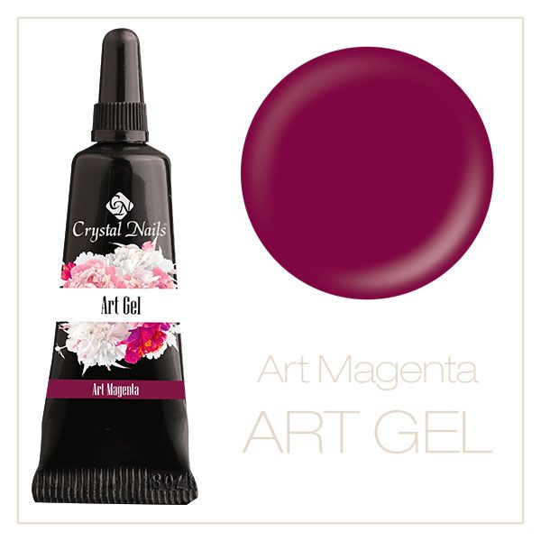 Art-Gel-Magenta-гелова-боичка-5мл.-Цветни-гелове-Гел-система-Crystal-Nails.jpg Magenta – Art Gel Painting – 5 ML. – Гелова боичка - Image 1