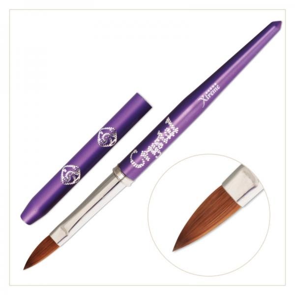 -за-изграждане-Xtreme-Виолетова-дръжка-Инструменти-и-аксесоари-Crystal-Nails-онлайн-магазин-за-маникюр-и-оборудване.jpg Xtreme – Акрилна четка за изграждане - Image 1